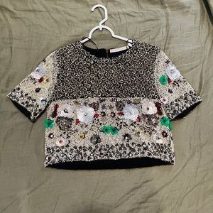 BEADED EMBELLISHED ZARA SHIRT